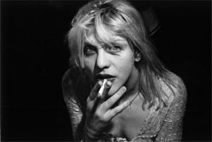 Courtney Love, de vrouw van Nirvana-zanger Kurt Cobain.