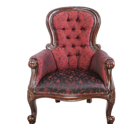 De rode fauteuil: toevluchtsoord voor Manon, die altijd geeft en altijd verraden wordt.