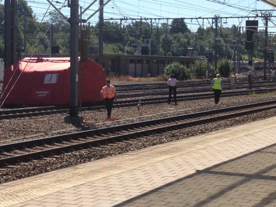 Persoon aangereden door trein aan station Leuven