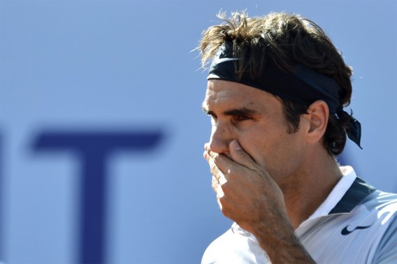 Roger Federer op de sukkel