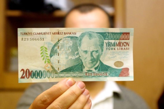 Turkse munt zakt verder weg