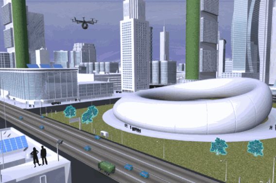 Een blik op de stad van 2050
