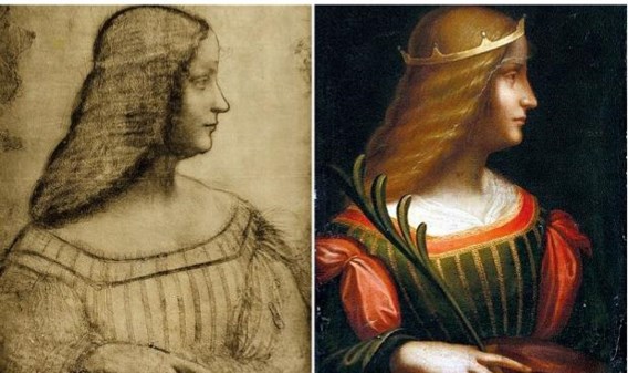 Tweemaal Isabella d’Este. Misschien ook tweemaal Da Vinci.
