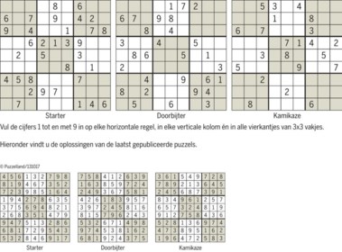 Defecte veld Keelholte Sudoku | De Standaard Mobile