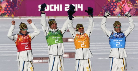 Zweedse skilopers pakken goud op 4x10km aflossing