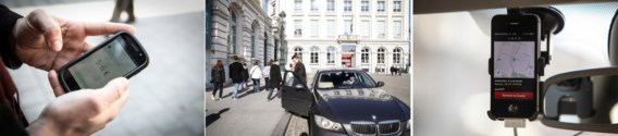 Het alternatieve taxibedrijf Uber werkt met een app op de smartphone