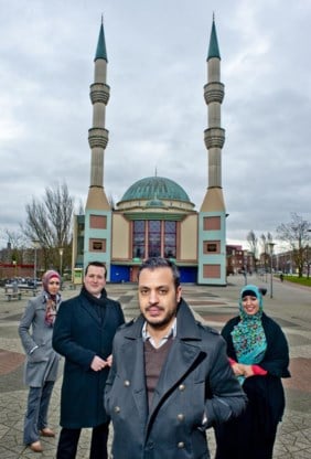 De lijsttrekkers van Nida (v.l.n.r.): Rabia Orhan, Aydin Peksert, Nourdin El Ouali en Samila Afkir.