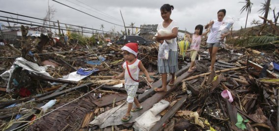 De tyfoon Haiyan, die eind vorig jaar toesloeg op de Filipijnen, kostte 7.500 mensen het leven.