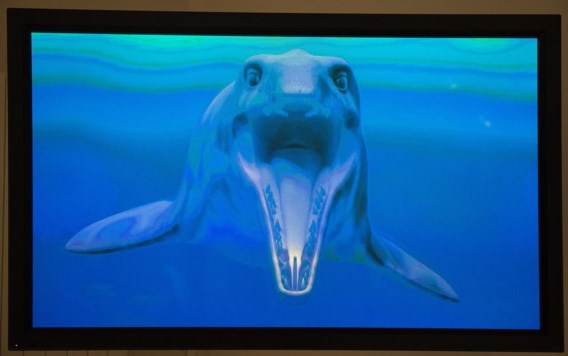 Let op als een mosasaurus naar u glimlacht.