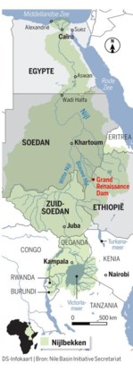 De Nijl in Caïro. De langste rivier ter wereld is een cruciale levensader, maar ook een bron van conflict tussen de landen in het Nijlbassin.