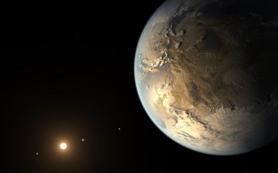 Zo zou Kepler-186f er kunnen uitzien.