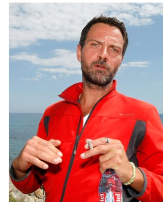 Jérôme Kerviel, zaterdag bij de Frans-Italiaanse grens.