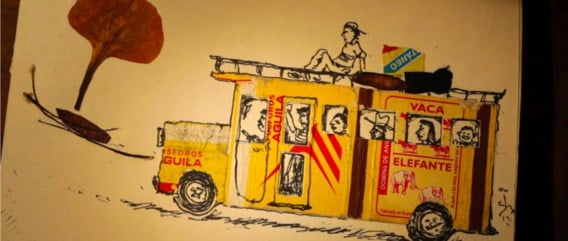 Luc Vrydaghs laat zijn reisimpressies van Nicaragua ook bezinken in tekeningen en animaties.