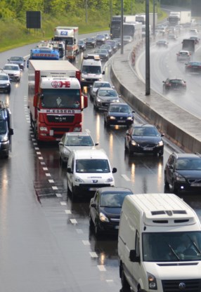 Op de E314 is het ’s avonds aanschuiven.