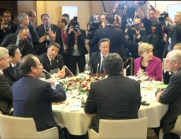 Barroso en Van Rompuy leiden G7-top