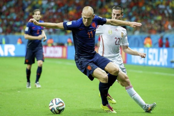 Robben breekt snelheidsrecord tegen Spanje