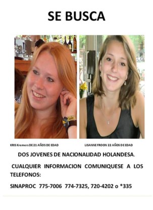 Gezocht: Kris Kremers (l.) en Lisanne Froon.