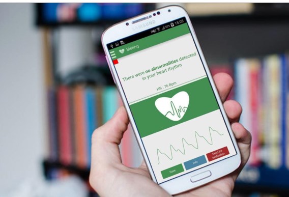 De app van Qompium gaat na of je een gevaarlijke hartritmestoornis hebt.
