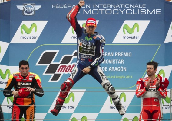 Jorge Lorenzo zegeviert in MotoGP