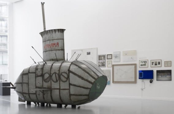 De duikboot ‘Pahama’, gebaseerd op Panamarenko’s ‘Walvis’.