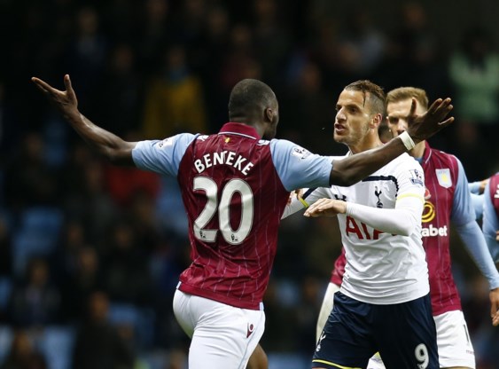 Aston Villa en Tottenham krijgen boete voor opstootjes na rode kaart Benteke