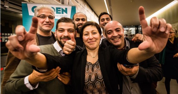 Na de overwinning is het tijd voor de selfies.
