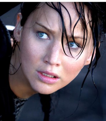 Jennifer Lawrence in ‘The hunger games’. 