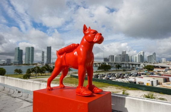 Een beeld van William Sweetlove in Miami (VS). De zaak-Vanmaele draait rond gelijkaardige werken van dezelfde kunstenaar.