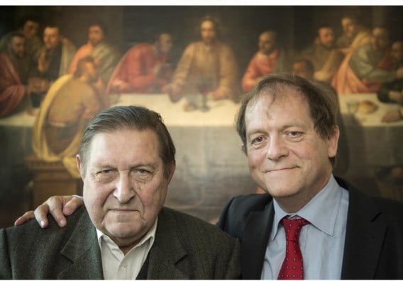 Filosoof Etienne Vermeersch en kerkjurist en rector Rik Torfs.