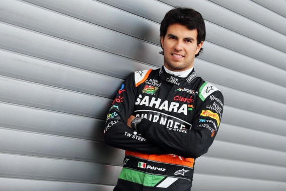 Sergio Perez rijdt ook in 2015 voor het Force India F1-team