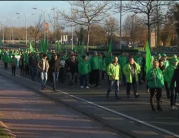 Weinig hinder in Limburg door staking