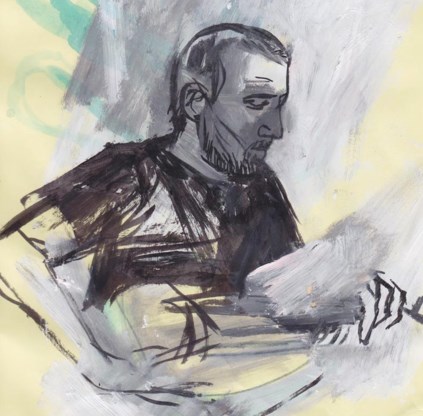 Colin Van Eeckhout, getekend door Ephameron.
