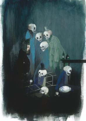 Uit ‘De blauwe vogel’, met dank aan James Ensor.