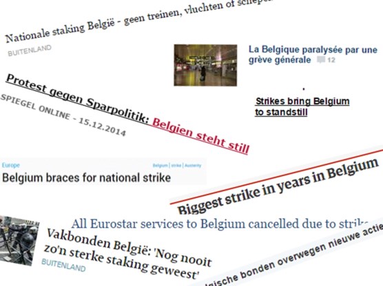 ‘Protestacties brengen België tot stilstand’