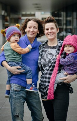 Inge Verelst (l.) en Saskia Degelin.
