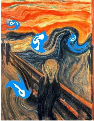 Met ludieke bewerkingen van kunstwerken voeren Brusselaars het protest op.