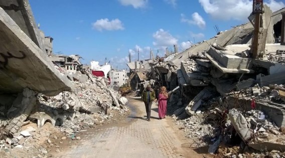 Belgische parlementairen bezoeken zwaar verwoeste Gazastrook
