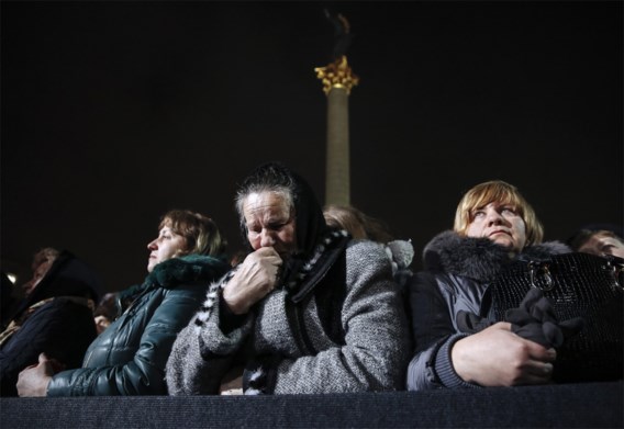 Oekraïne herdenkt doden op Maidan