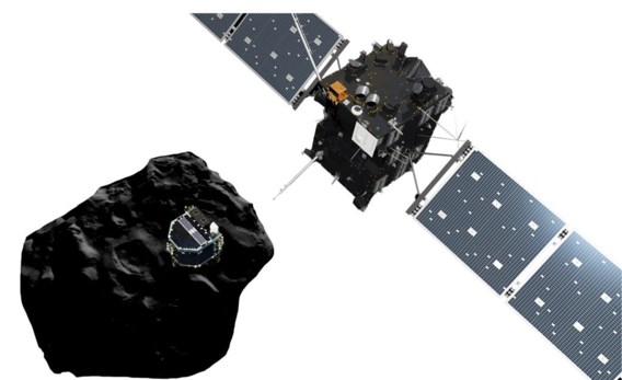 Rosetta lost de lander Philae boven de badeendkomeet.