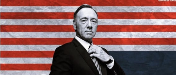 Kevin Spacey in ‘House of cards’.