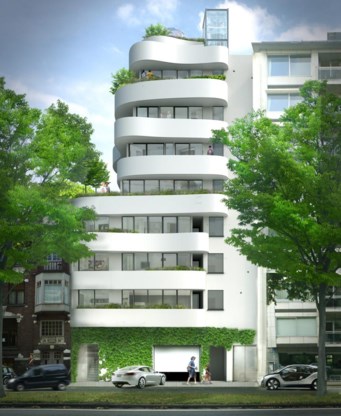 Zo ziet de eerste groene woontoren in Gent eruit.