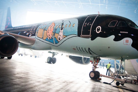 Brussels Airlines pakt uit met eerste Kuifje-vliegtuig