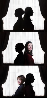 Rachida Aziz (l.) en Zuhal Demir (r.).