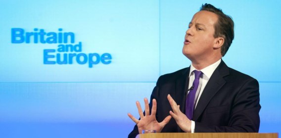 David Cameron in januari 2013, tijdens zijn ‘Bloombergspeech’ over Europa.