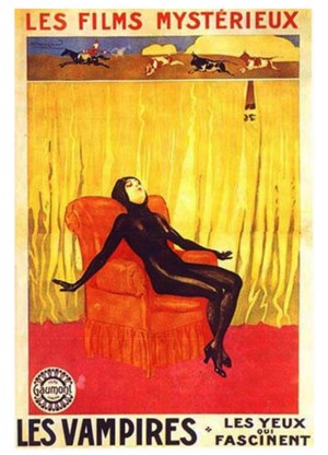 Filmaffiche van ‘Les vampires’, inspiratiebron voor de neo-surrealistische Sjón.