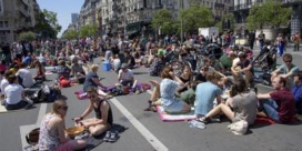 Zonnige picknick tegen Brussels mobiliteitsplan