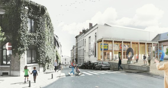Zo zal het museum er straks uitzien. De ingang wordt een visueel aantrekkingspunt.