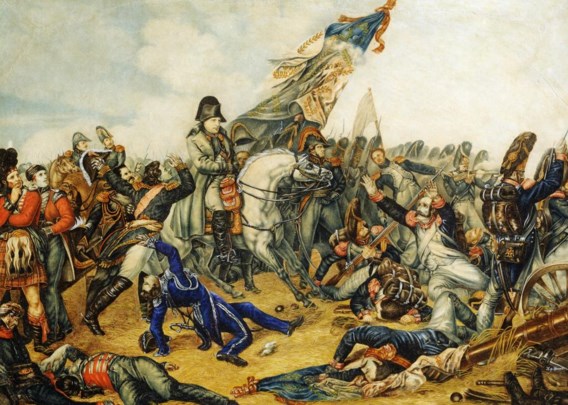 De Slag bij Waterloo, geschilderd door Charles de Steuben in 1831.