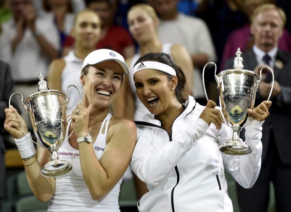 Martina Hingis na 17 jaar weer winnares op Wimbledon