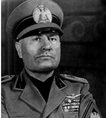 Benito Mussolini.